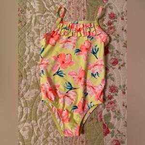 OshKosh 6/6X Floral One Piece Swimsuit